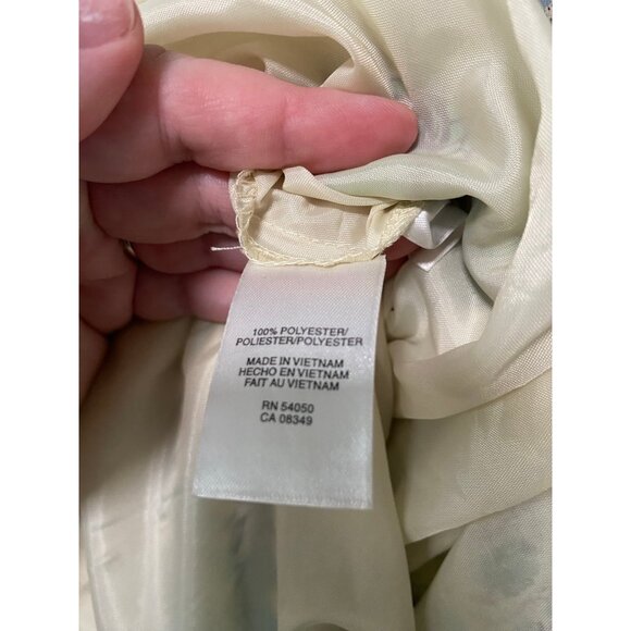 Vintage Evan Picone‎ Women's Blue Green Boho Sleeveless Midi Dress Size 16 - Picture 8 of 10